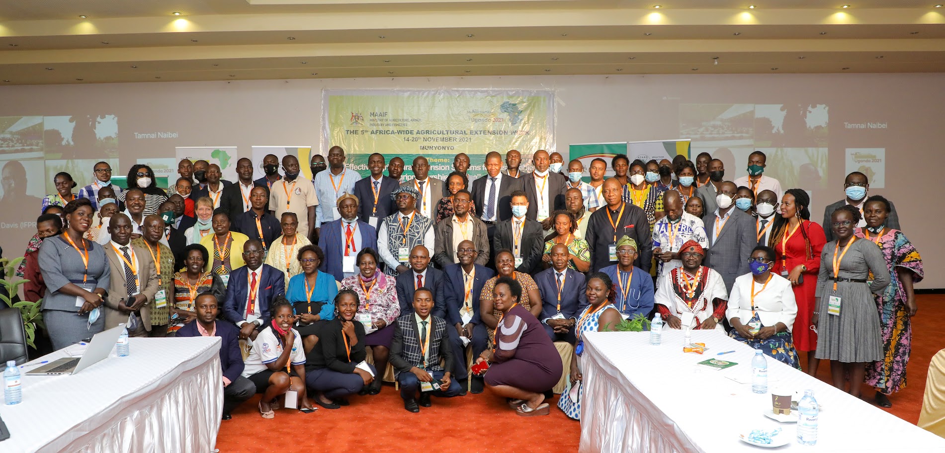 Delegates during the Africa-Wide Agriculture Extension Week 2021 (AAEW2021), (Nov, 14-20).